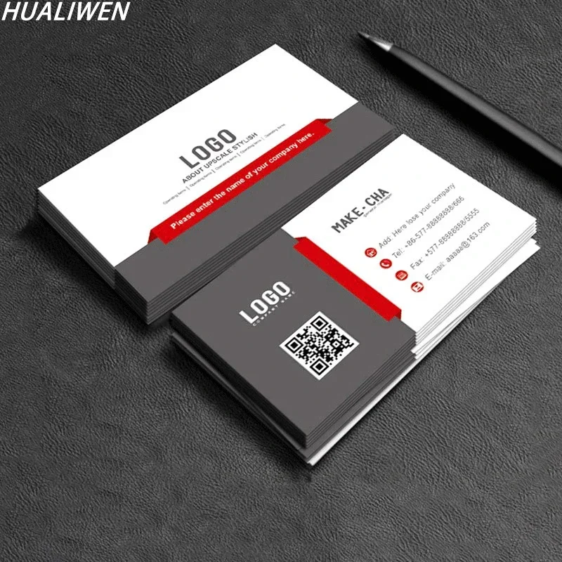 100PCS Cheap Full-color Double-sided Printing Business Card 300Gsm Paper Card