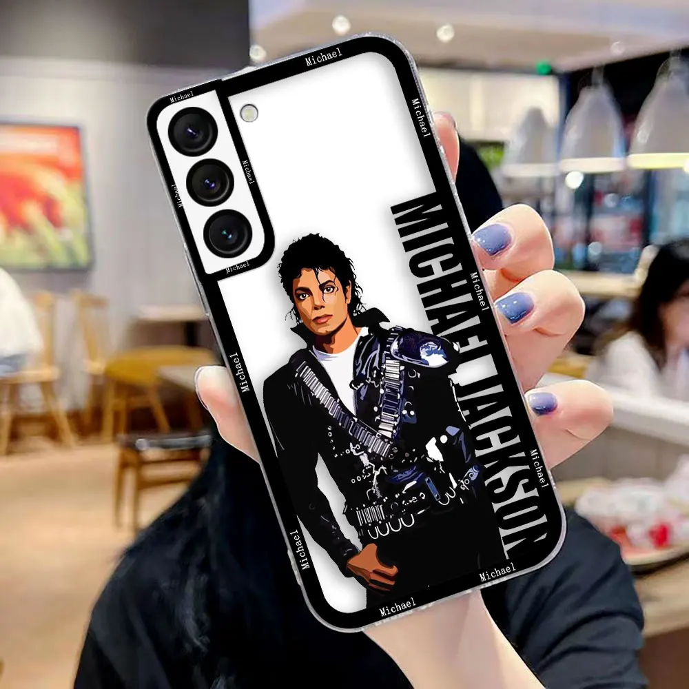 Crystal Clear Phone Case with Michael Jackson Dancer Design