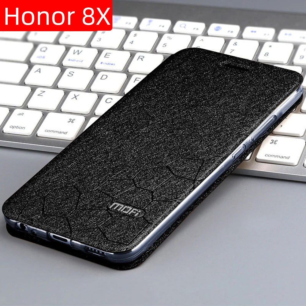 Custodia Flip Per Huawei Honor 8X Custodia Honor 8X Cover In Pelle Silicon Back Book Mofi Glitter Lusso Huawei Honor 8X Custodia Business