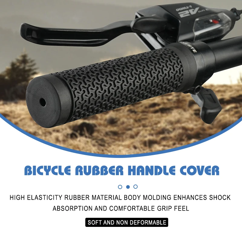 Bicycle Handle Bar Grips MTB Single-sided Locking Rubber Non-slip Cycling Accessories 2026
