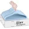 Velvet Hangers for Clothes 10PCS 30/35/38cm Children Flocking Non-slip Plastic Flocking Coat Flocked Hanger Seamless Drying Rack 4