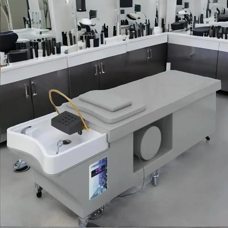 Luxury Beauty Shampoo Chair Barber Salon Speciality Modern Shampoo Sink Recliner Comfort Kappers Stoel Sillas Furniture HD50XF modern speciality shampoo chair luxury reception spa salon shampoo bed beauty barber sedia per shampoo salon furniture hd50xf