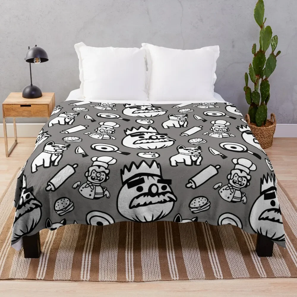 

Overcooked Pattern Throw Blanket Single Polar Soft Beds Blankets