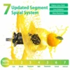 Slow Juicer FilterFree Compact Cold Press Juicer Machine Fruit Vegetable Juice Extractor Reversing Function Easy Clean 3
