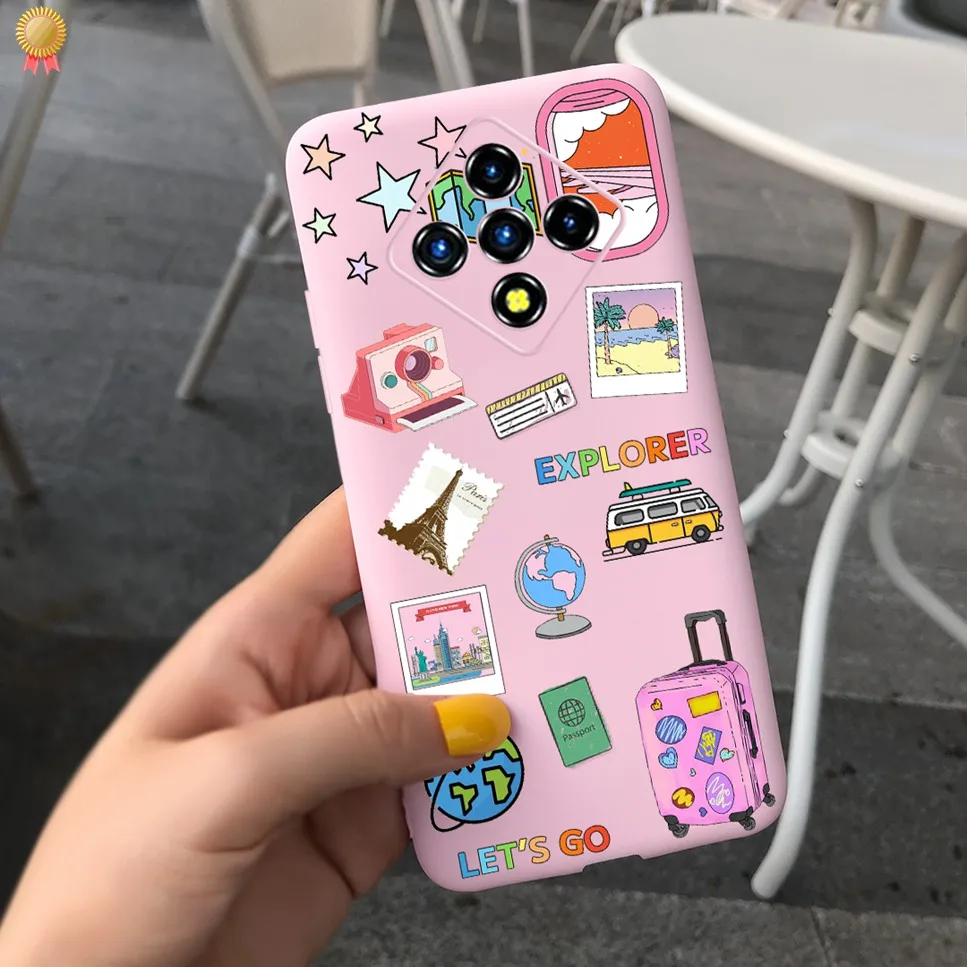 Black Pink Soft TPU Silicone Phone Case Bumper Coque