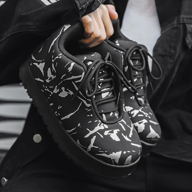 2025 Four Season Trend Hip Hop Bigfoot Bread Big Size Shoes Men's New Street Niche Board Shoes High Top Rap Wear Couple Shoes 3