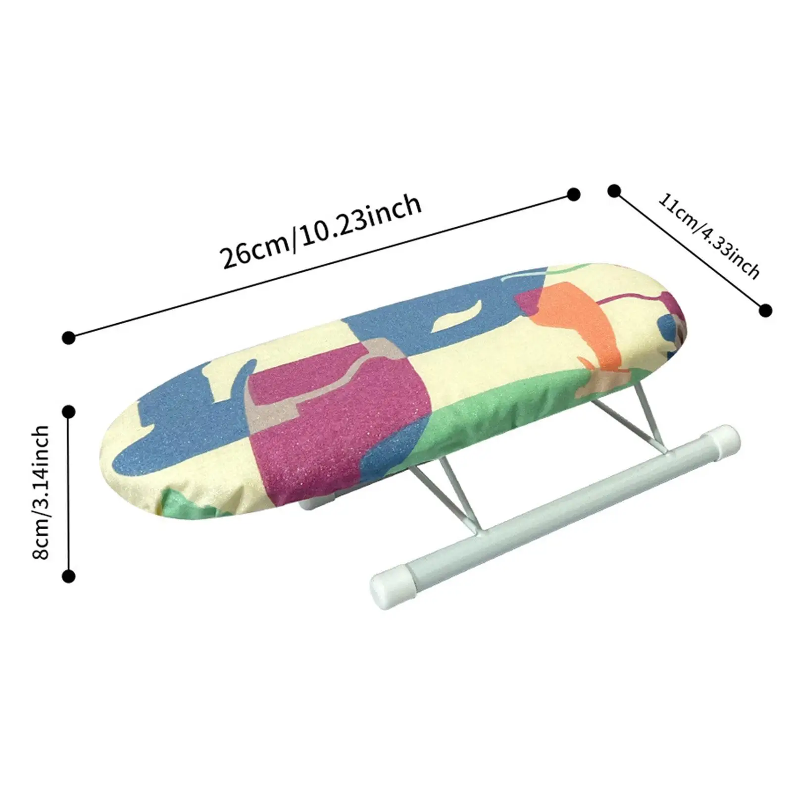 Ironing Board Small Iron Board Easy Operation Removable Cover Ironing Board Household for Household Travel Dorm Laundry Room Craft Room