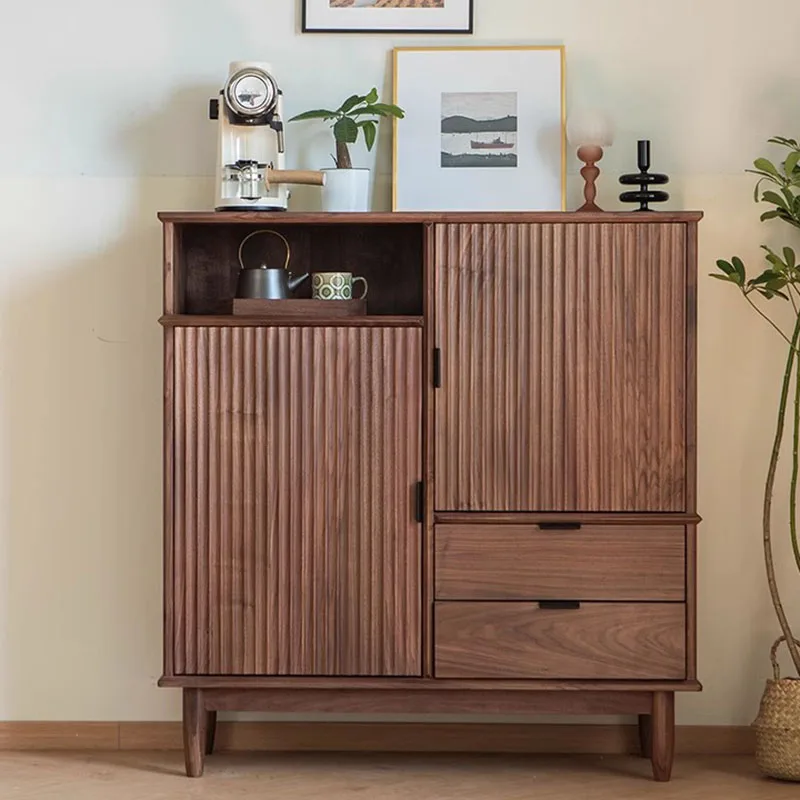 

Shelves Hallway Sideboard Drawers Nordic Mid Century Display Sideboard Multifunctional Wood Armoires De Salon Kitchen Furniture