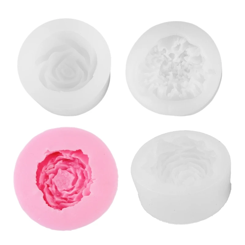 

Rose Peony Flower Carnation 3D Candle Mould DIY Candle Epoxy Mold Handmade Candle Aroma Wax Soap Molds for Decoration