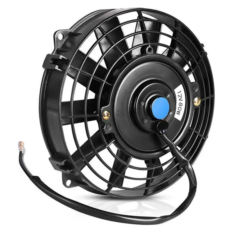 Electric Radiator Inhale Fan 12 Inch Universal Slim Push Pull 12V 80W Cooling Engine Fan With Mounting Kit 3
