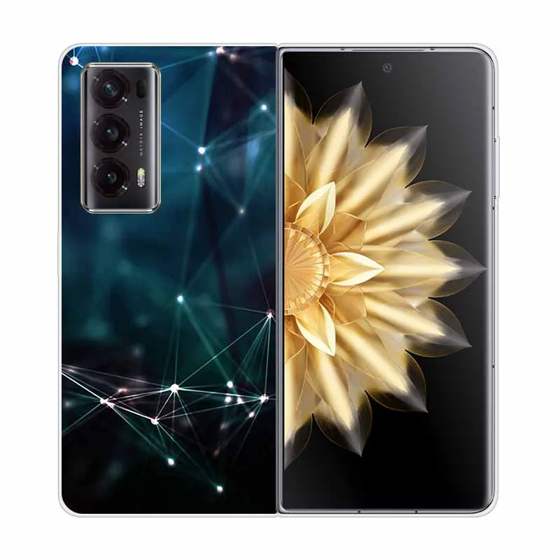 Enhanced Clear Print Hard Case with Wolf and Lion Design