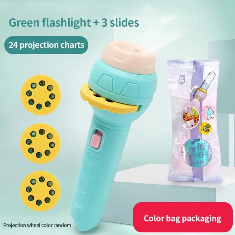 Jzhen Projecteur Histoire Enfant, Lampe Poche Projecteur Enfant Mini Projecteur Jouets Educatifs