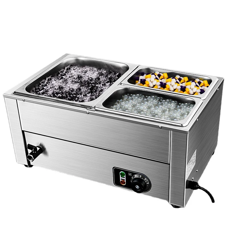 

CarrieLin Heat Preservation Soup Pot Commercial Canteen Food Electric Bain-marie Heating Furnace Insulated Soup Pool