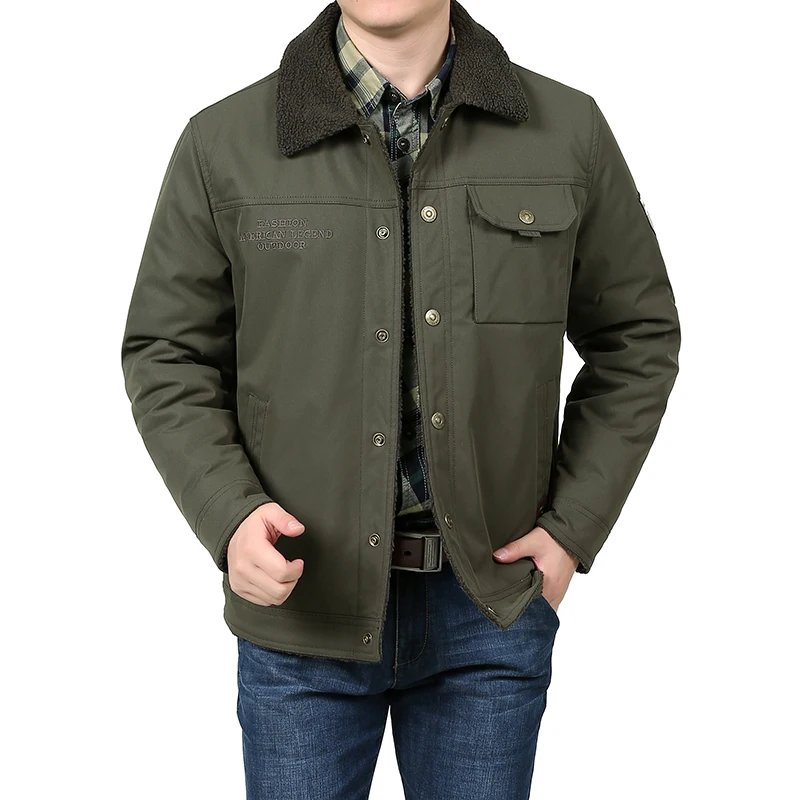 Cotton Jacket Parka Coat Parkas Coat Winter Jacket Men Cotton Padded Warm Loose Thickening Parka Coat Casual outdoor Short Male Jacket
