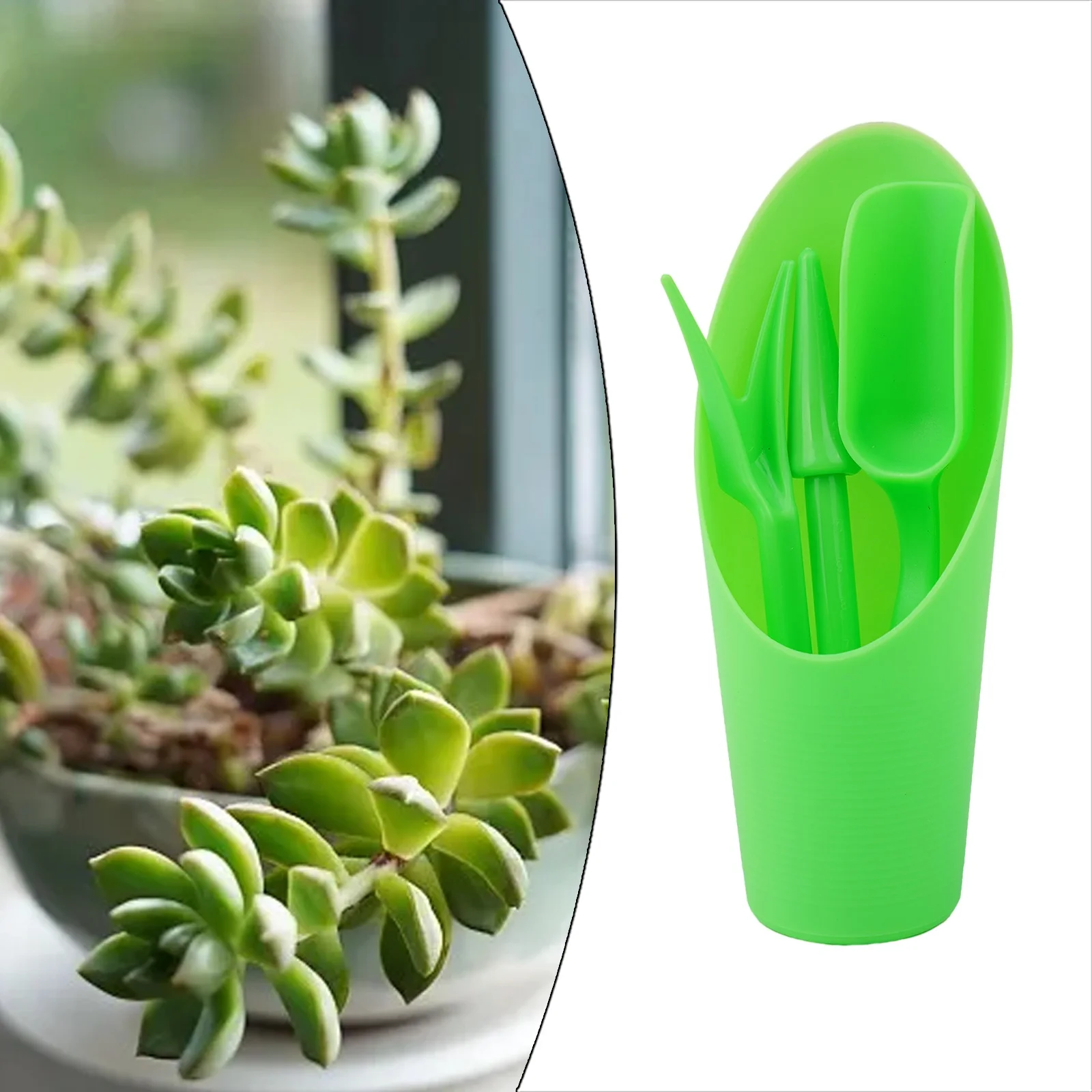 4Pcs Plastic Sowing Shovel Scoop Bucket Spoon Garden Migration Kit For Fleshy Plant Transplantation Greenhouse Nursery Planting