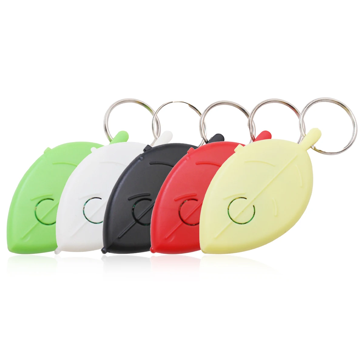 Whistle Key Finder Leaf Shape Keychain Alarm Remote Locator Flashing Beep Voice Control Anti-lost Equipment Pets Tracker