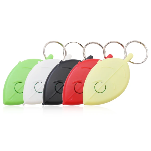Whistle Key Finder Leaf Shape Keychain Alarm Remote Locator Flashing Beep Voice Control Anti-lost Equipment Pets Tracker 6