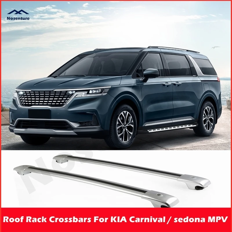 

Освещение на крышу автомобиля для KIA - Carnival / Sedona (YP) MPV, алюминиевый сплав, багажник на крышу, багажник, багажник