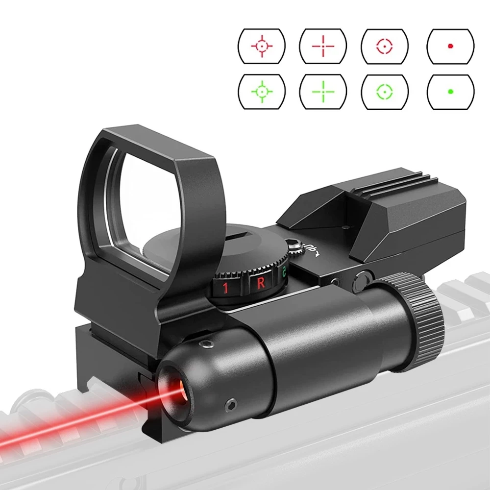 

Tactical Holographic Red Green Dot Reflector, 20 mm Rail, Soft Hunting , Sniper Sights