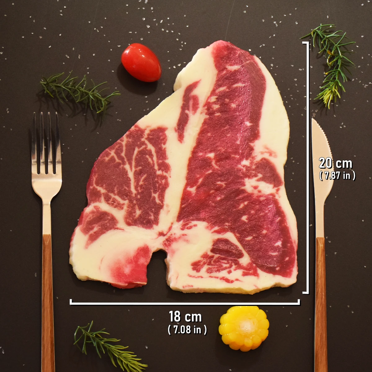 Realistic Cooked Beef Slices Artificial Kitchen Prop Decor