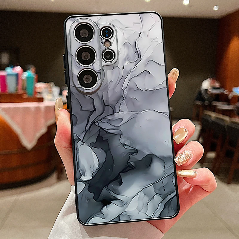 Elegant Marble Pattern Magnetic Phone Case Cover