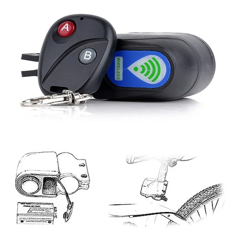 Smart Wireless Remote Control Bike Alarm Sirena Shock Vibration Sensor Ciclismo Lock Antifurto Guard Antifurto