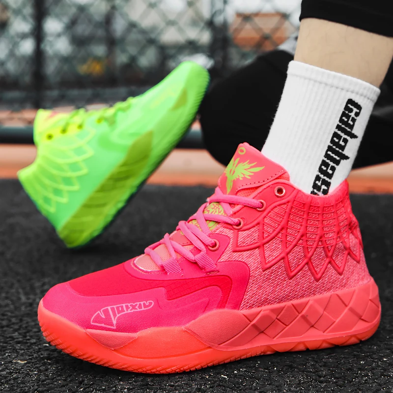 Three-ball generation Lamelo Ball basketball shoes Yin-yang high-top practical youth student basketball shoes men's sports shoes 1