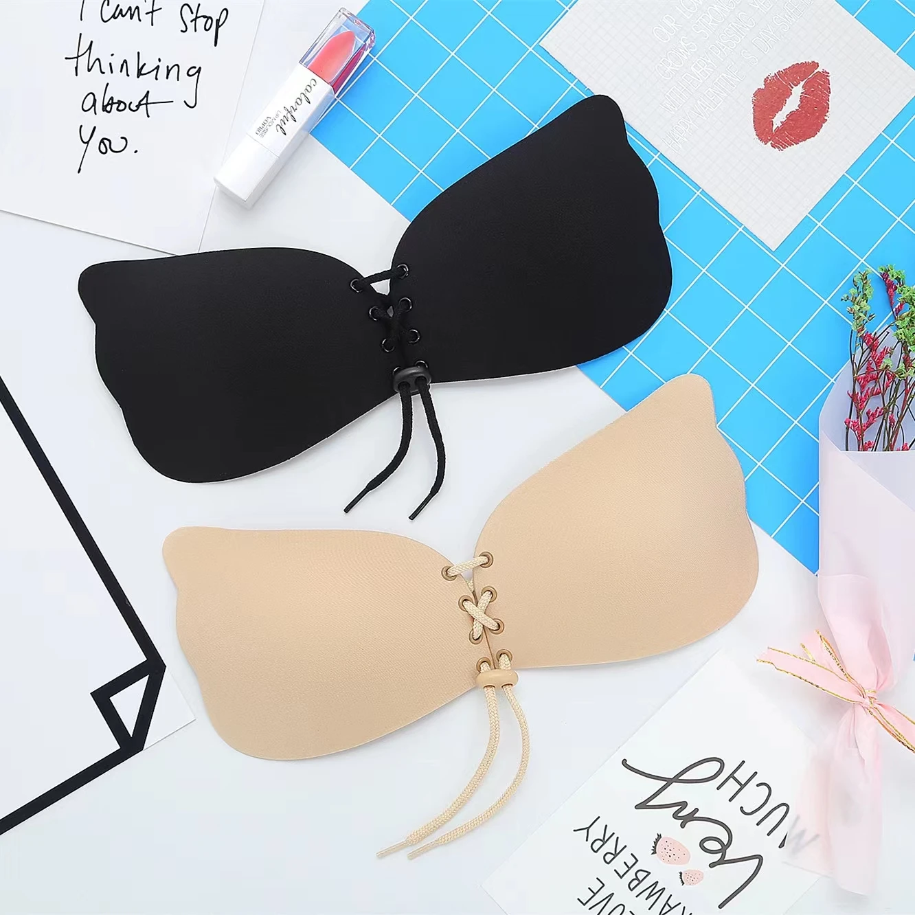 Women Seamless Adhesive Sticky Bra Sexy Strapless