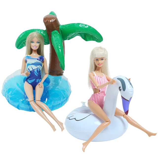 Maiô P/ Boneca Barbie Biquíni Roupa Banho Praia Sapatos 19p