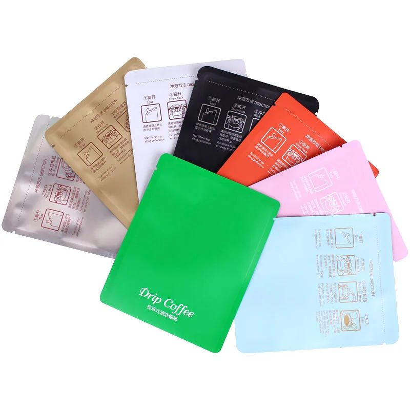 Drip Coffee Packaging Bag Aluminum Foil Bag Hand-made Coffee Filter Paper Outer Aluminum film composite facial mask bag