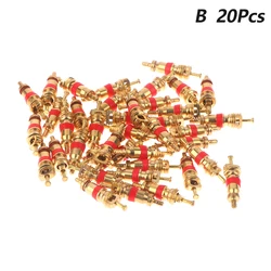 Universal Tire Valve Cores - Pack of 20 for Automotive, RV, ATV & Air Conditioning Systems (B)