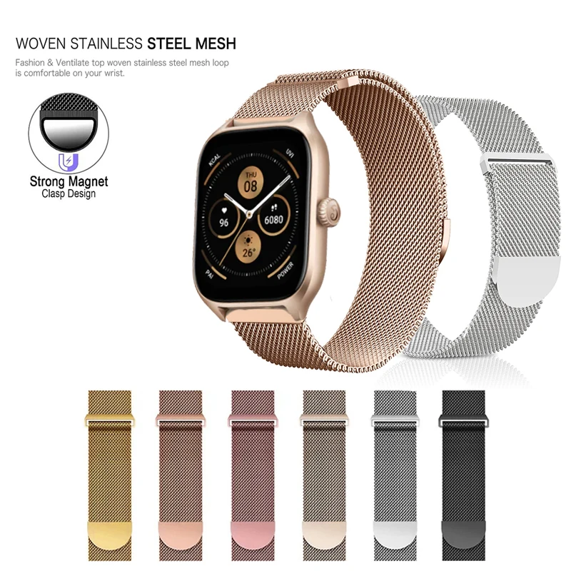 Elegant 20MM Stainless Steel Milanese Watch Band - Breathable Design