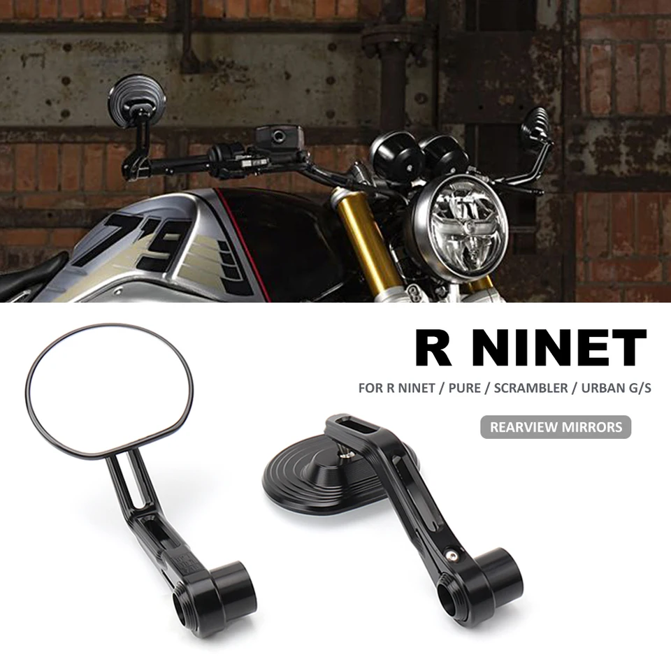 BMW 純正 RnineT バックミラー左右セット Se264f7de225d4158b877ffd99e94f