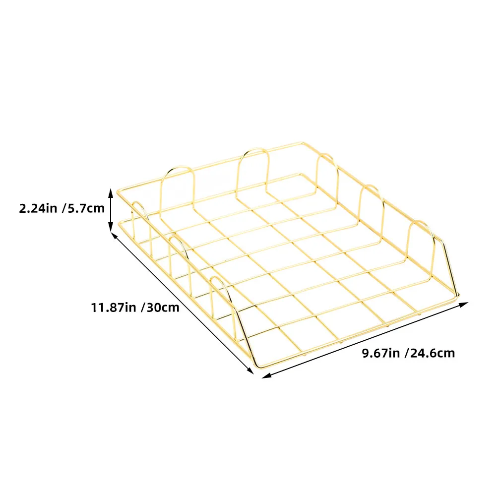 철제 파일 프레임 정리함 A4 사이즈 다기능 와이어 바구니 데스크탑 액세서리 종이 홀더 스탠드 사무실 정리함