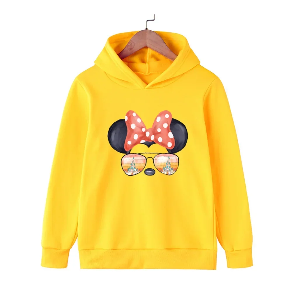 thumbnail image 1 of Sudadera con capucha para niños con estampado de leopardo de Minnie Mouse, sudadera de Disney, sudaderas con capucha de gran tamaño para primavera y otoño, para niños de 4 a 16 años, 1 of 5