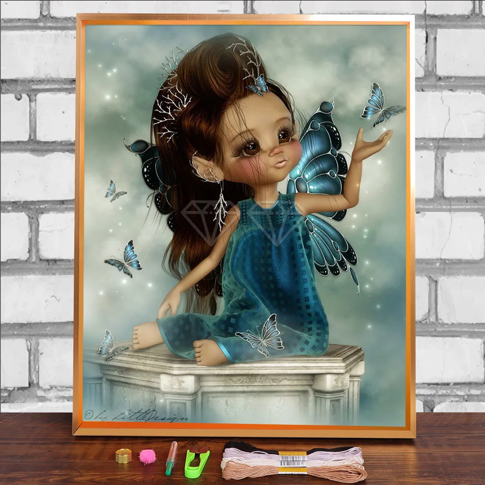 Cartoon Joker Girl Boy Baby Ghost Pre-Printed 11CT Cross-Stitch DIY Embroidery Kit DMC Threads Handicraft Sewing Promotions |