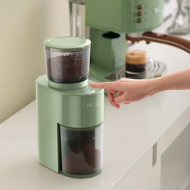 MOJAE Electric Bean Grinder Coffee Bean Grinder Hand-punched Italian Grinder  Quantitative Household Entry-level