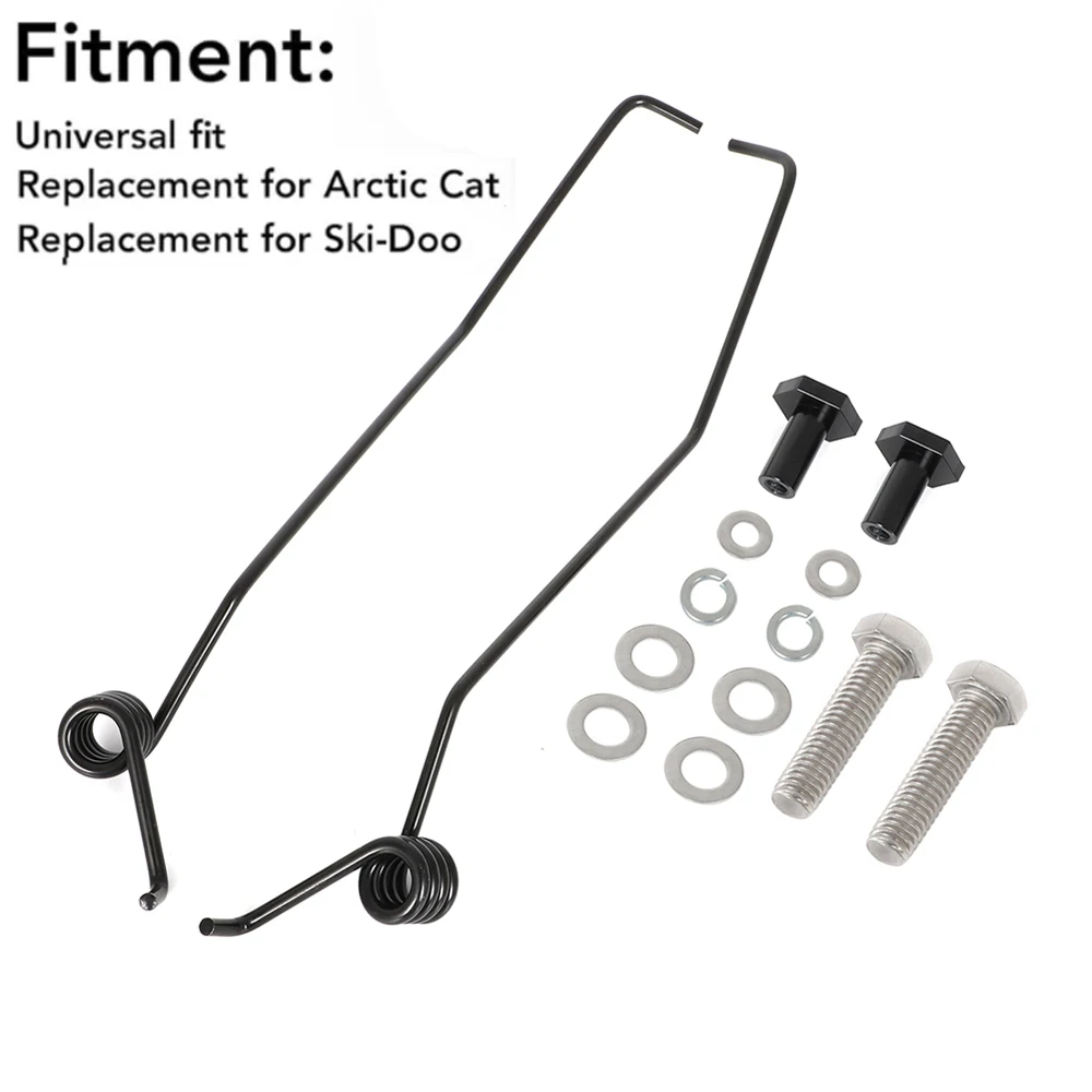 Universal Snowmobile Ice Snow Scratchers With Mounts Kit for For Polaris Arctic Cat Ski Doo Yamaha 4E565768 Snowmobile Replace