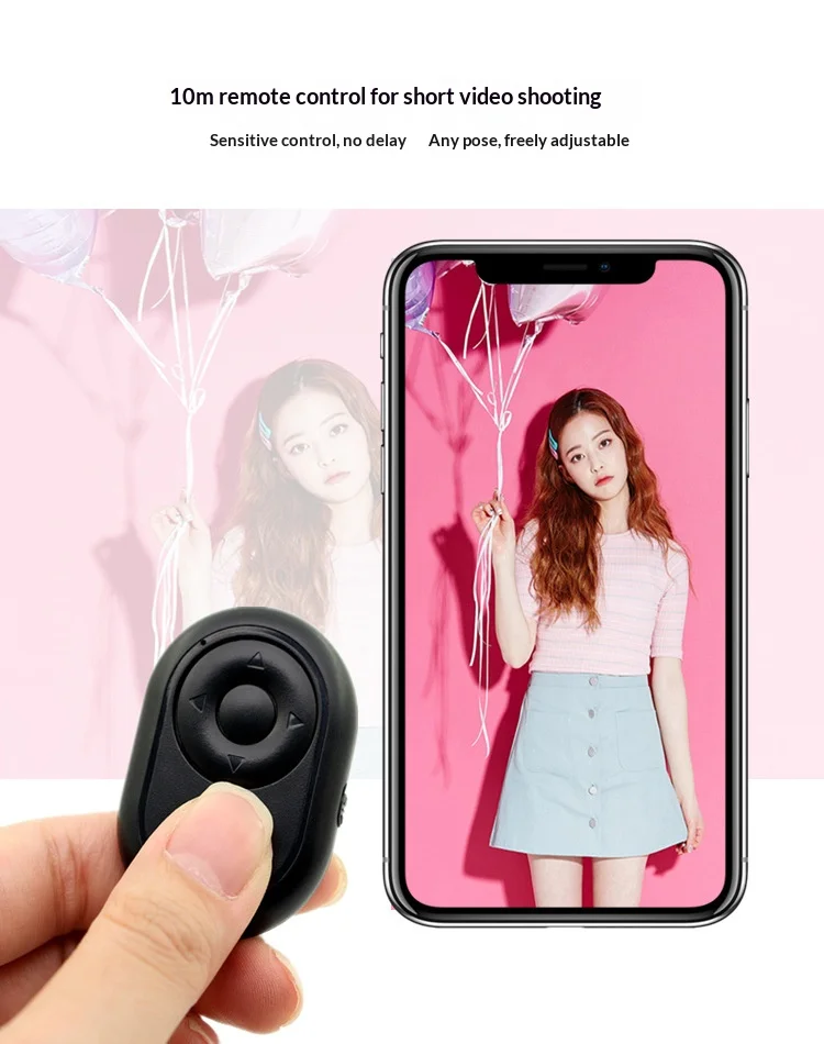 Wireless Bluetooth Camera Controller & Selfie Remote