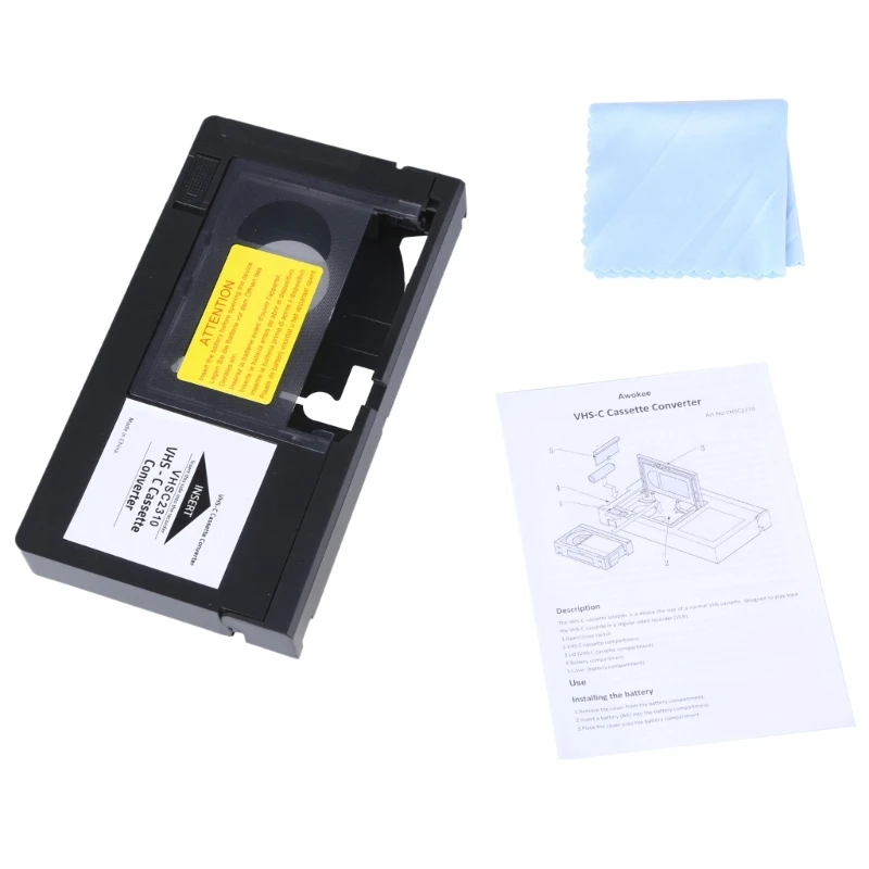 

VHS C Tape to VHS Conversion Adapter, for Transferring Camcorder Footages to VHS C to VHS Cassette Adapter Tool N2UB