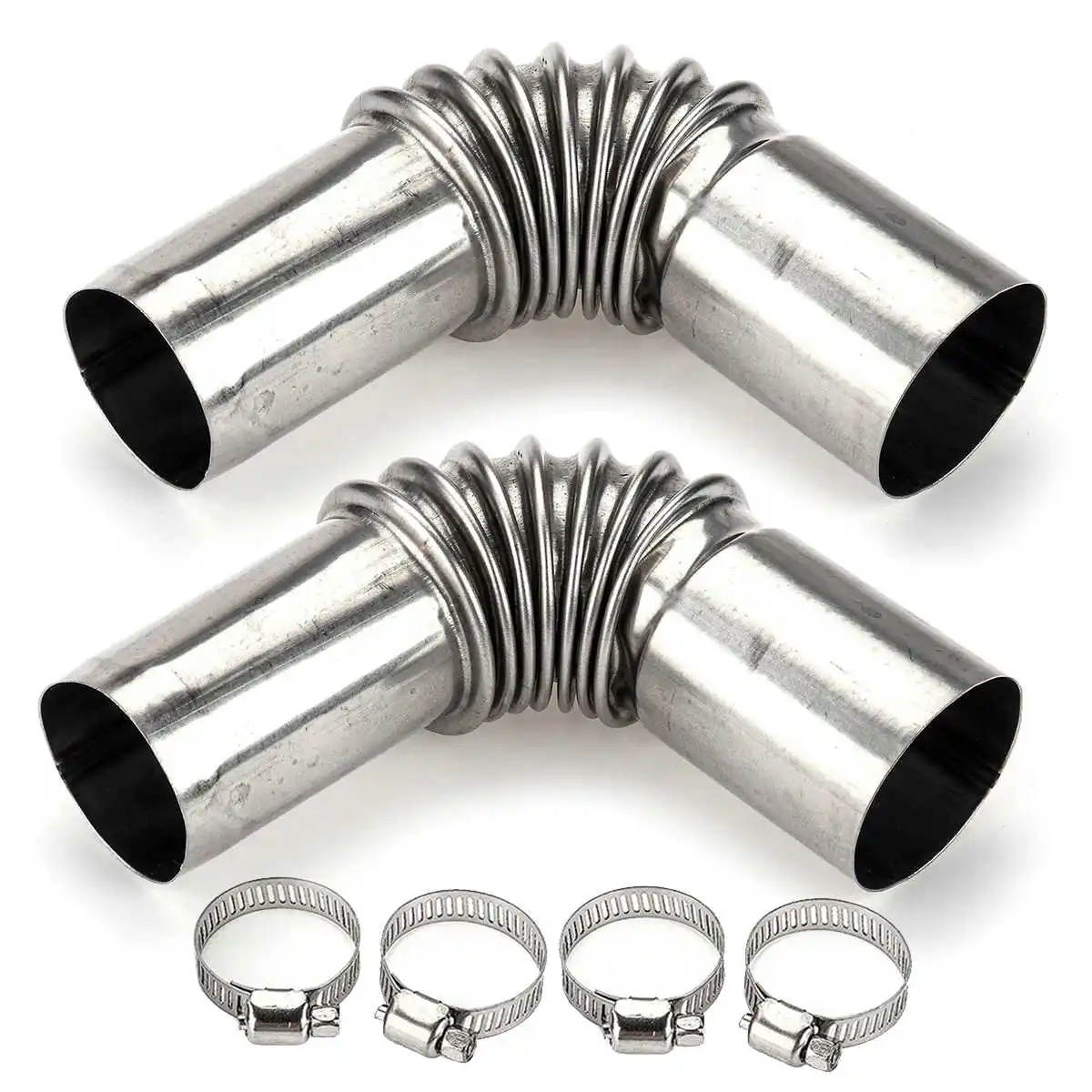 Car Heater Exhaust Pipe Tube Elbow Connector For Webasto Eberspacher Truck Van Boat Air Diesel Parking Heater 2pcs 24mm diesel heater exhaust pipe,air diesel heater duct pipe,heater duct connector,air heater exhaust connector,diesel heater