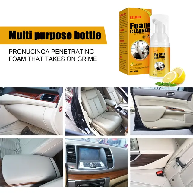 Car Cleaner Interior Car Seat Cleaner Leather Conditioner Natural Plant  Ingredients In Delicate Emulsion Good Cleaning Effect On - AliExpress