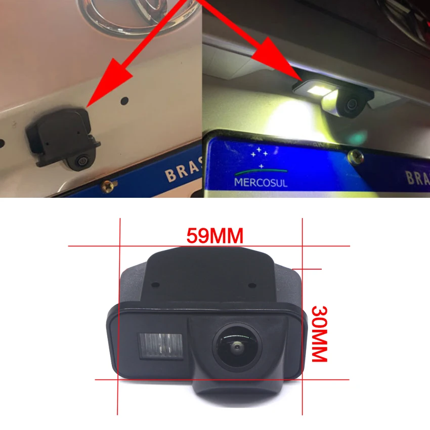 140° HD CCD 1080P Car Rear View Reversing Camera For Toyota Corolla Hatchback Sedan 2007~2014 2015 2016 Night Vision Reverse