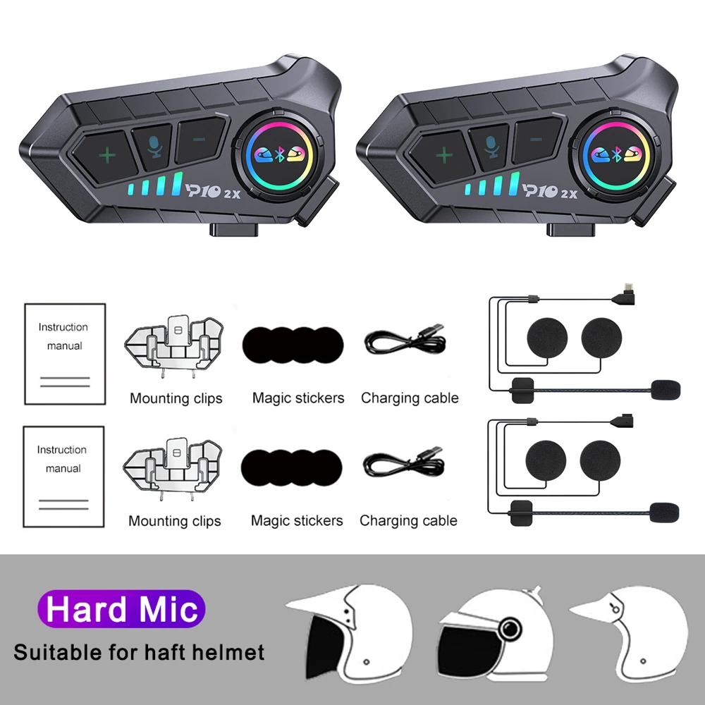 2PCS Hard Mic