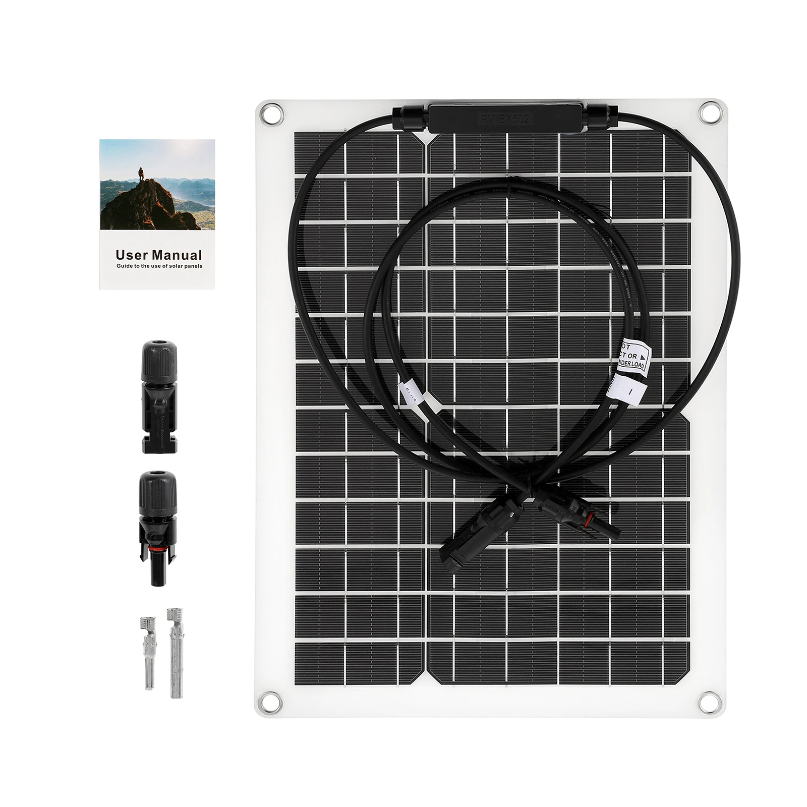 1600W Pure Sine Wave Power Inverter & 50W Solar Panel & 60A Controller Set 12/24/48V 220V Emergency Solar Power Generator System