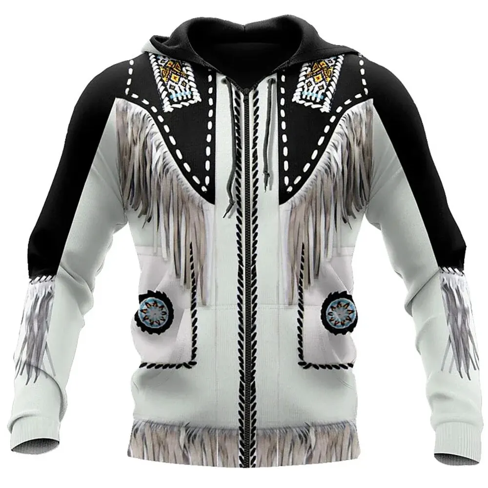 thumbnail image 1 of Nuevas sudaderas con capucha y cremallera para hombre, de otoño e invierno, estilo retro medieval, con estampado 3D, sudaderas de gran tamaño a la moda, ropa informal de calle para hombre, 1 of 4