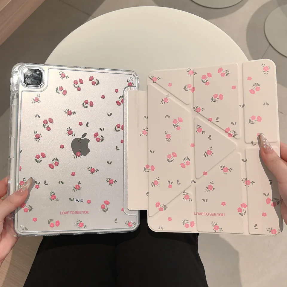 Custodia per iPad (A16) 11ª Generazione 11 Pollici 2025/ iPad 10ª Generazione 2022 con Portapenne, Antiurto Glittering Trasparente Cover Posteriore con Auto Sveglia/Sonno, 5-Viola Scuro