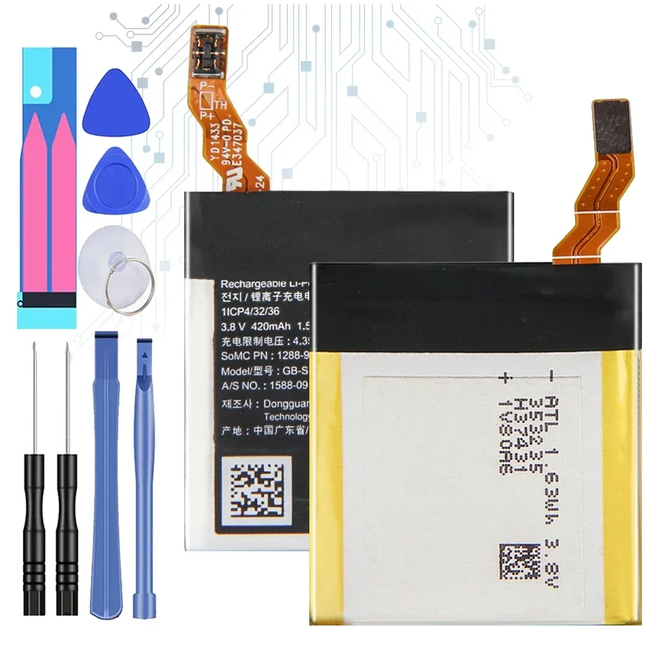 Batteria Per Orologio 420Mah Gb-S10-353235-0100 Per Smartwatch Sony 3 Sw3 Swr50 3Sas
