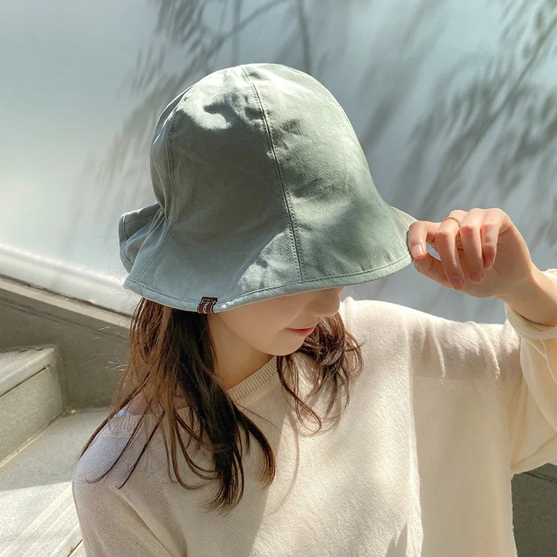Breite Krempe Sonnen hüte für Frauen Panama faltbare Falten Eimer Hut Sommer Sonnenschutz Visiere Kappen Outdoor Strand Fischer Kappen – Detail 3