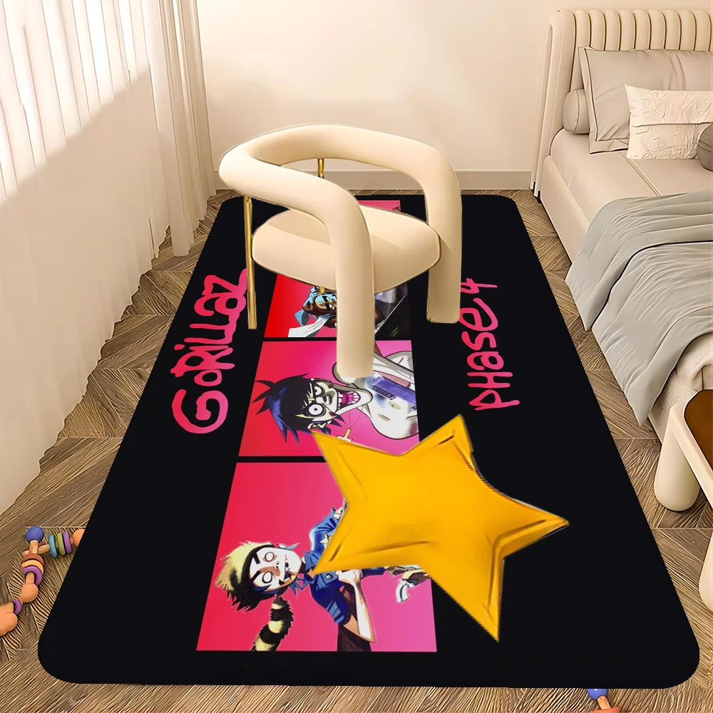 

G-Gorillaz Floor Mat Entrance Door Mat Rectangle Anti-slip Home Soft Badmat Front Door Indoor Outdoor Mat Toilet Rug